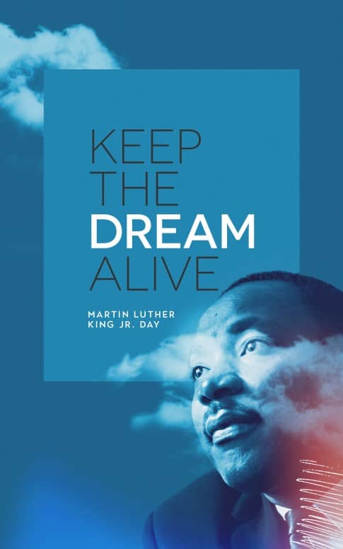 MLK Day Dream Church Bifold Bulletin