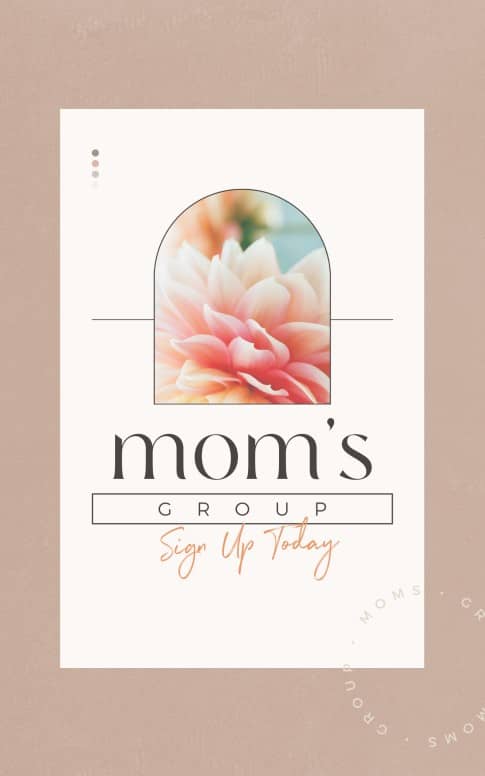 Mom's Group Pre Service Spring Bulletin Cover
