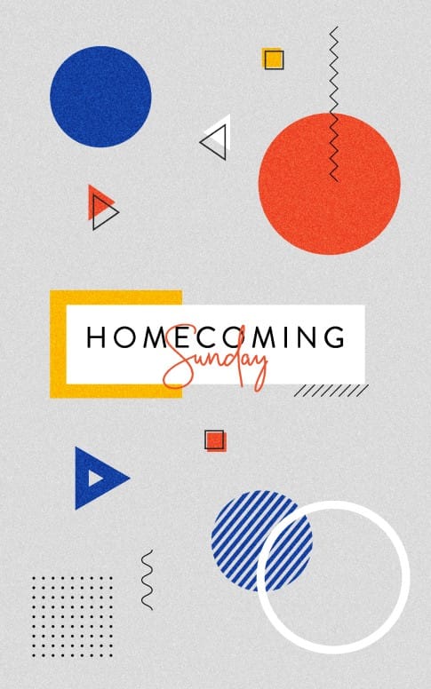 Homecoming Sunday Bulletin Cover 2022