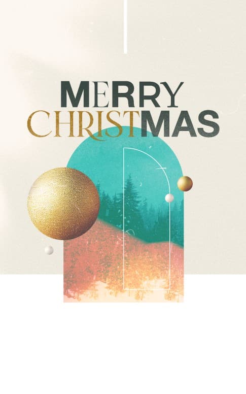 Merry Christmas Title Graphics Set Bulletin Cover