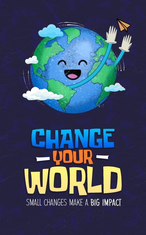 Change Your World: Bifold Bulletin Cover