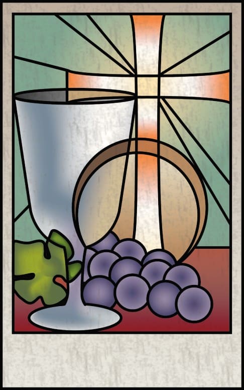 Communio Stained Glass Bulletin Cover