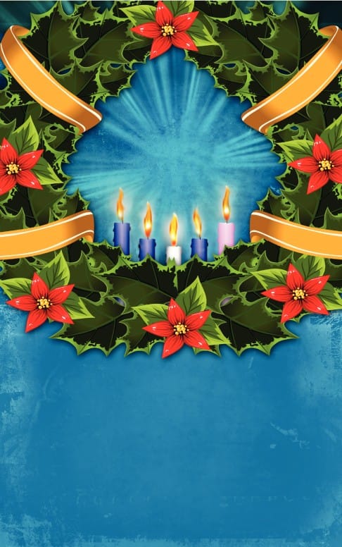 Advent Candles Bulletin Template