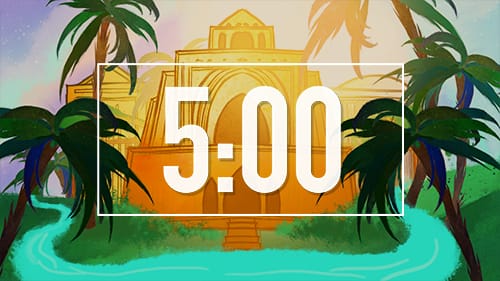 Queen Esther Bible Countdown Timer for Sunday School