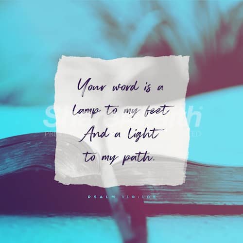 Your Word Is A Lamp Social Media Image