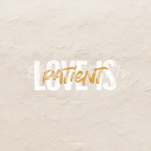 Love is Patient Social Media Graphic