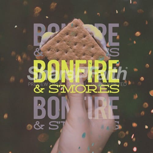 Bonfire & S'mores Social Media Graphic