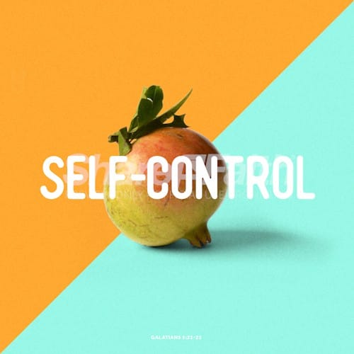 The Fruit of Self Control Social Media Graphic