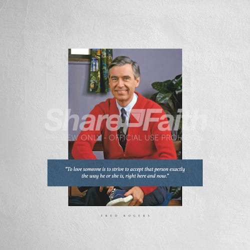 Mr. Rogers Love Quote Social Media Graphic