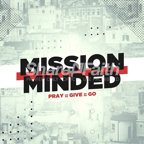 Mission Minded Church Social Media Graphic