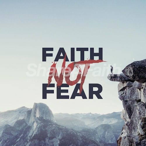 Faith Over Fear Social Media Graphic