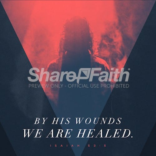By His Wounds Church Social Graphic