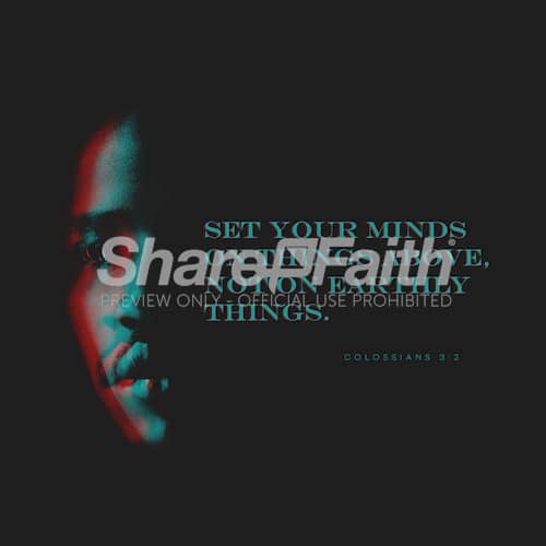 Set Your Mind Deep Christian Face Social Media Graphic