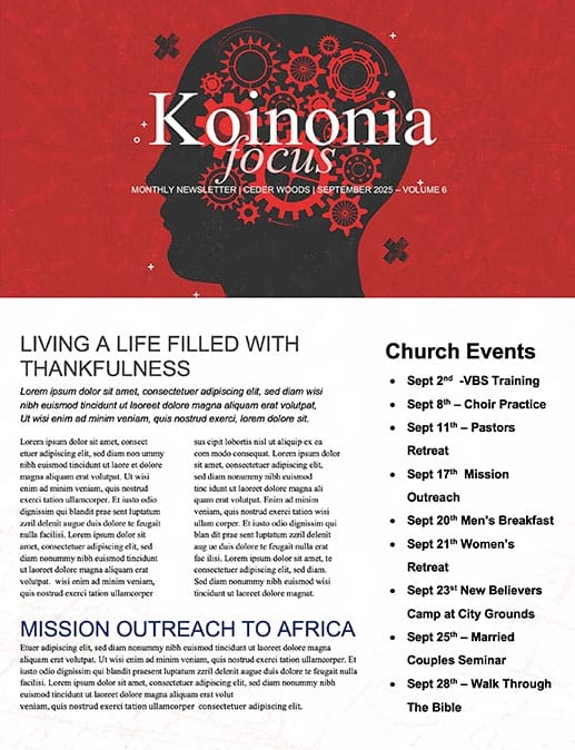 Gifted Church Newsletter