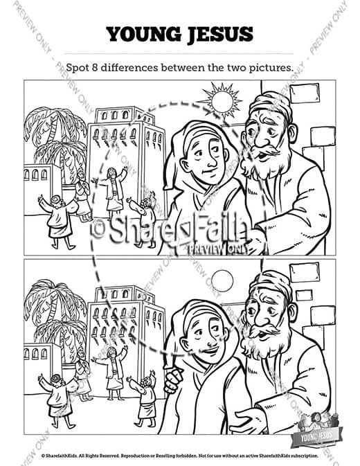Jesus As A Child Kids Spot The Difference