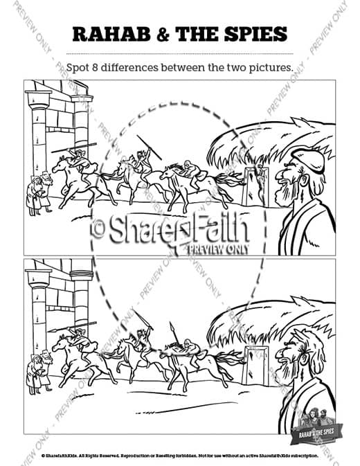 Joshua 2 The Story of Rahab Spot The Difference