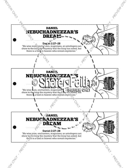 Daniel 2 Nebuchadnezzar's Dream Bible Bookmarks