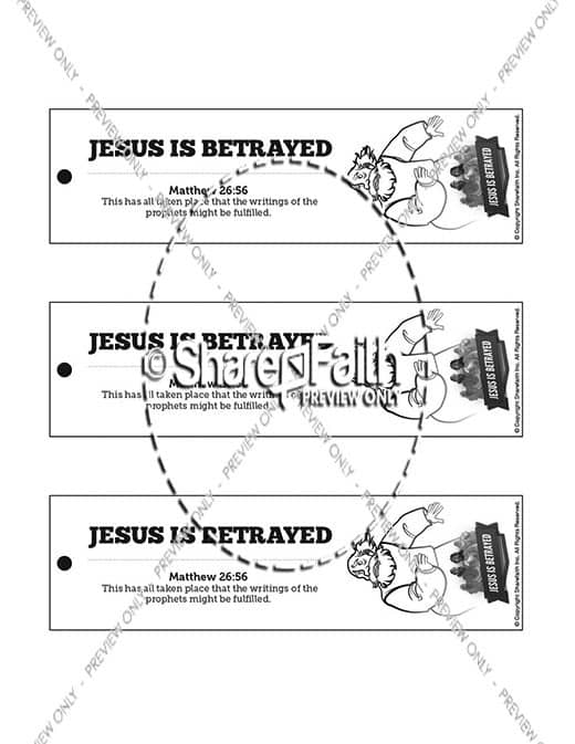 Matthew 26 Jesus is Betrayed Bible Bookmarks