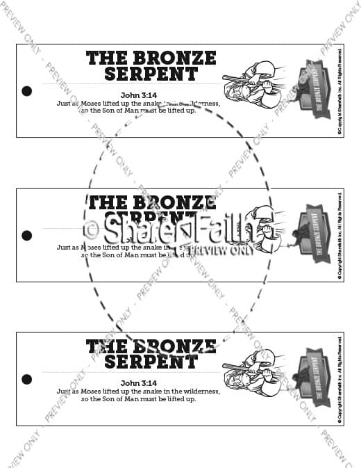 Numbers 21 The Bronze Serpent Bible Bookmarks