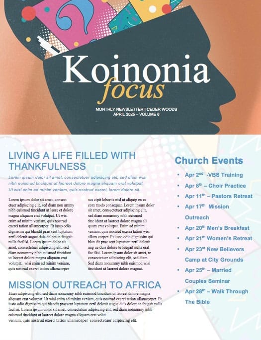 You Asked For It Church Newsletter