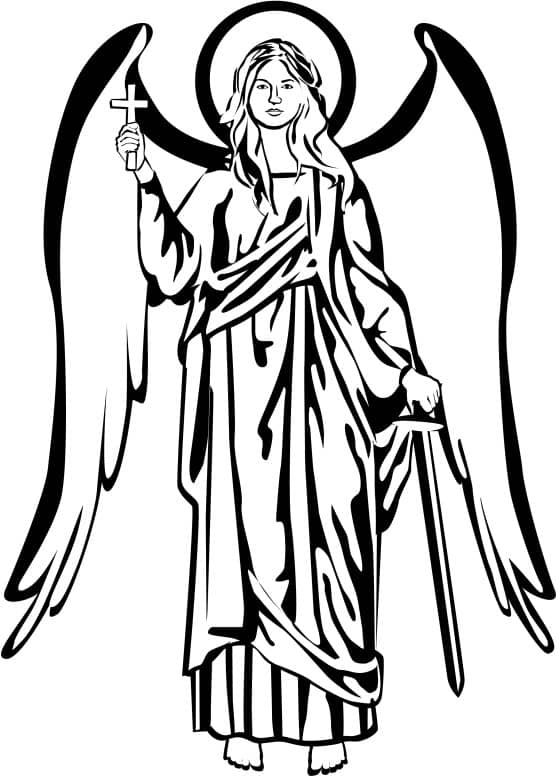 Black and White Angel Picture
