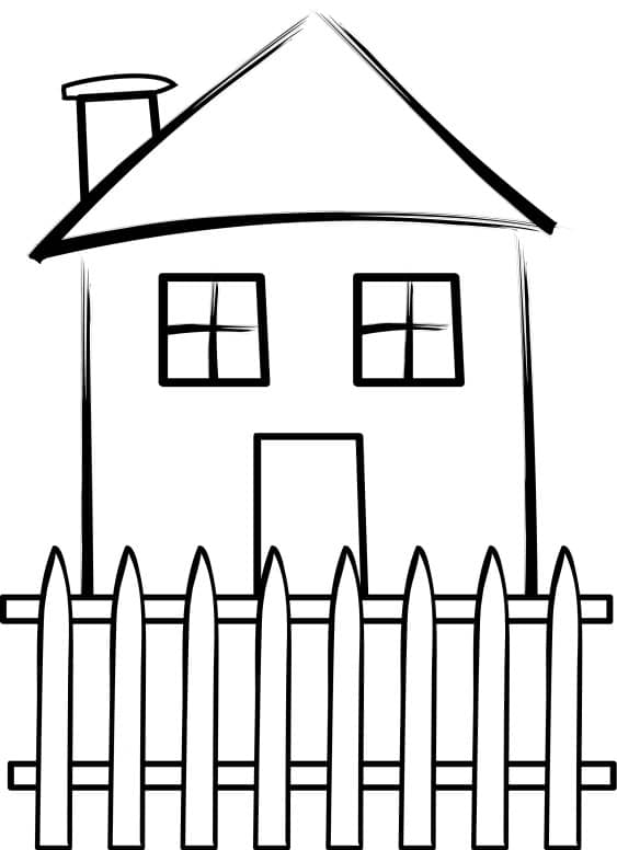 House with Picket Fence