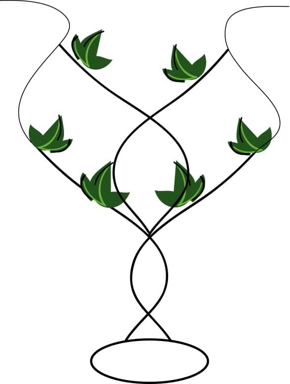 Decorative Leaf Vase
