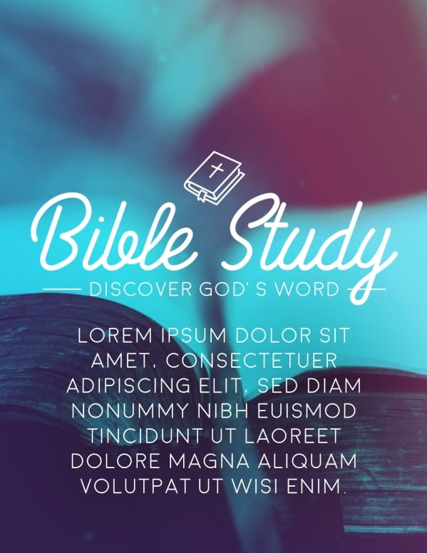Church Bible Study Flyer Template