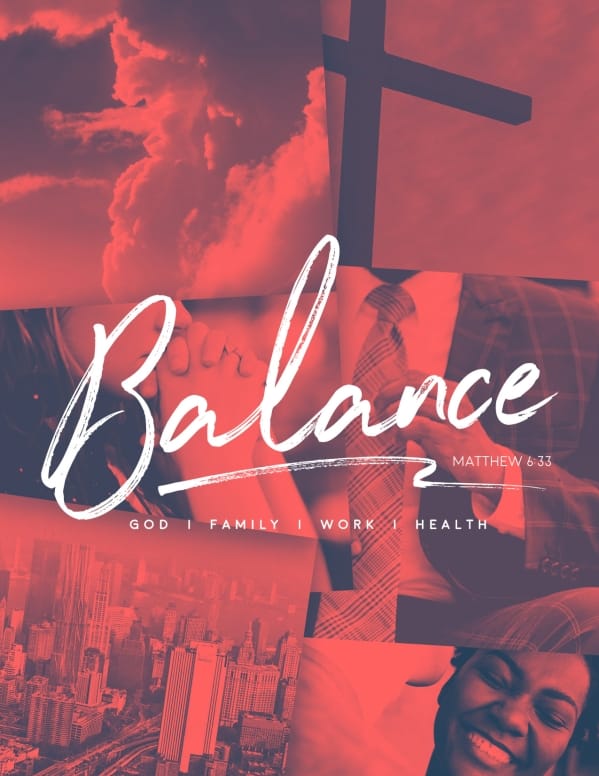 Balance In Life Church Flyer Template