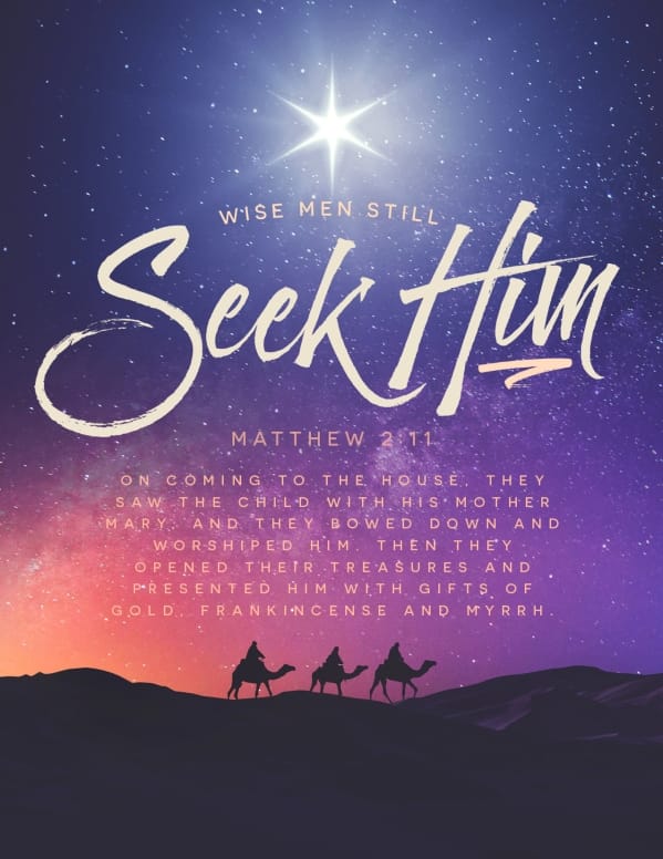 Wise Men Still Seek Him Christmas Flyer Template