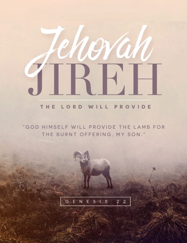 Jehovah Jireh The Lord Provides Church Flyer Template