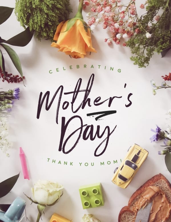 Celebrating Mother's Day Church Flyer Template