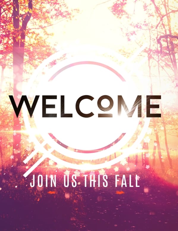 Fall Welcome Church Flyer Template