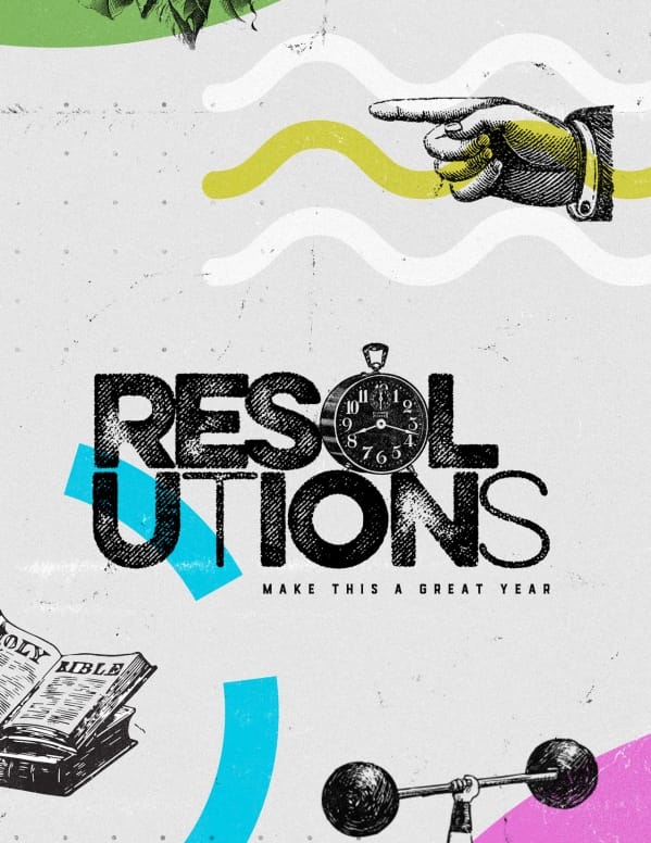 Resolutions Great Year Church Flyer