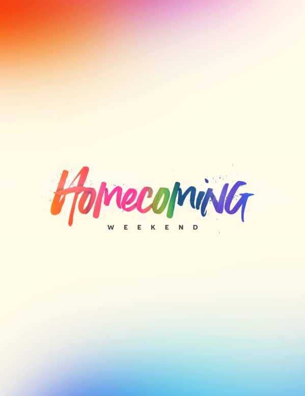 Homecoming Weekend Church Flyer