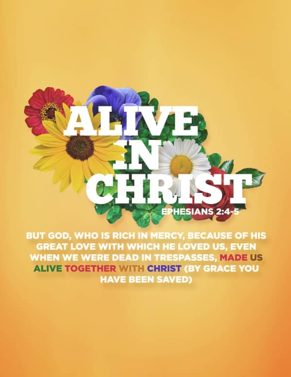 Alive in Christ Church Flyer