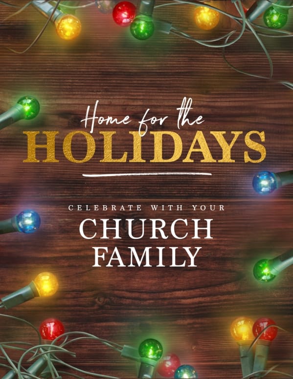 Home For The Holidays Christmas Flyer