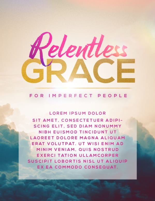 Relentless Grace Church Flyer