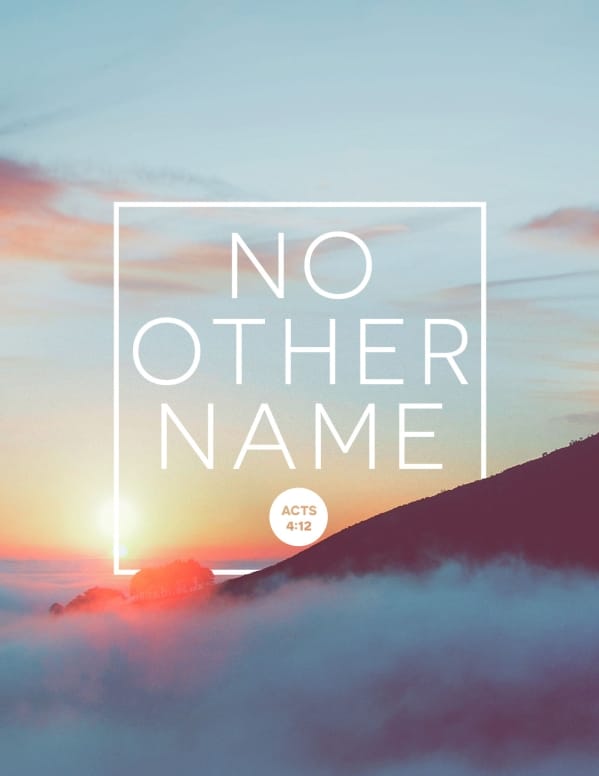 No Other Name Church Flyer Template