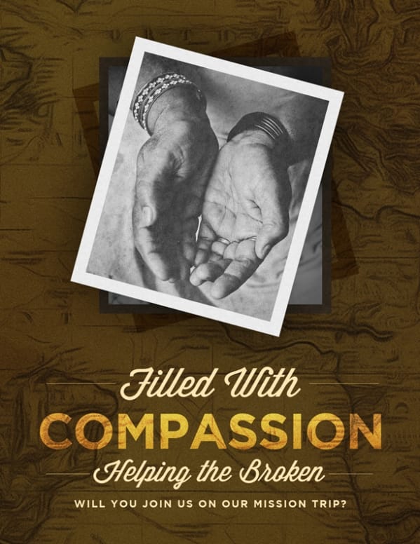 Filled With Compassion International Missions Flyer