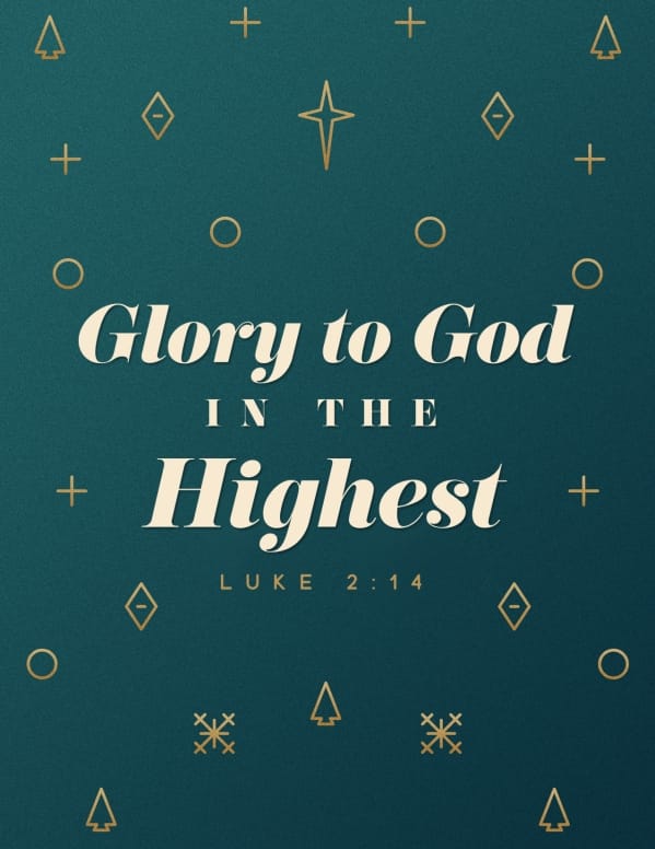 Glory To God In The Highest Christmas Flyer