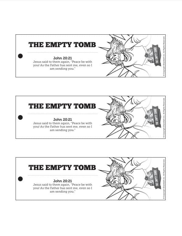 John 20 The Empty Tomb Bible Bookmarks