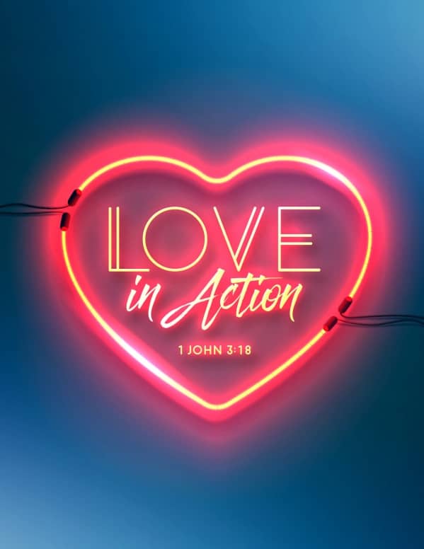 Love In Action Sermon Flyer Template