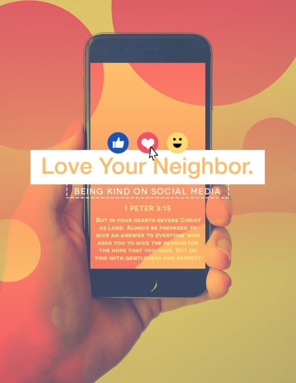 Love Your Neighbor Social Media Flyer Template