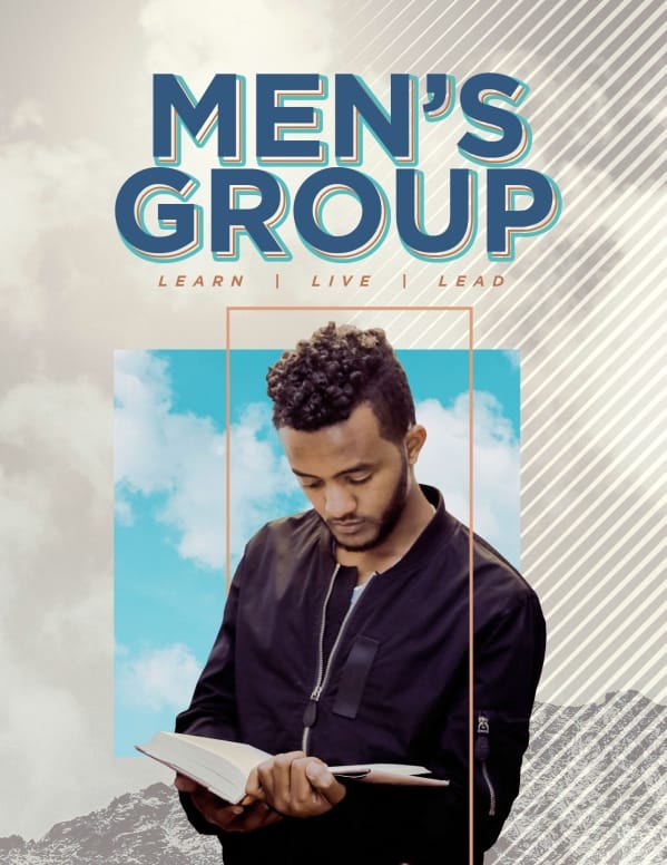 Men's Group Bible Study Flyer Template