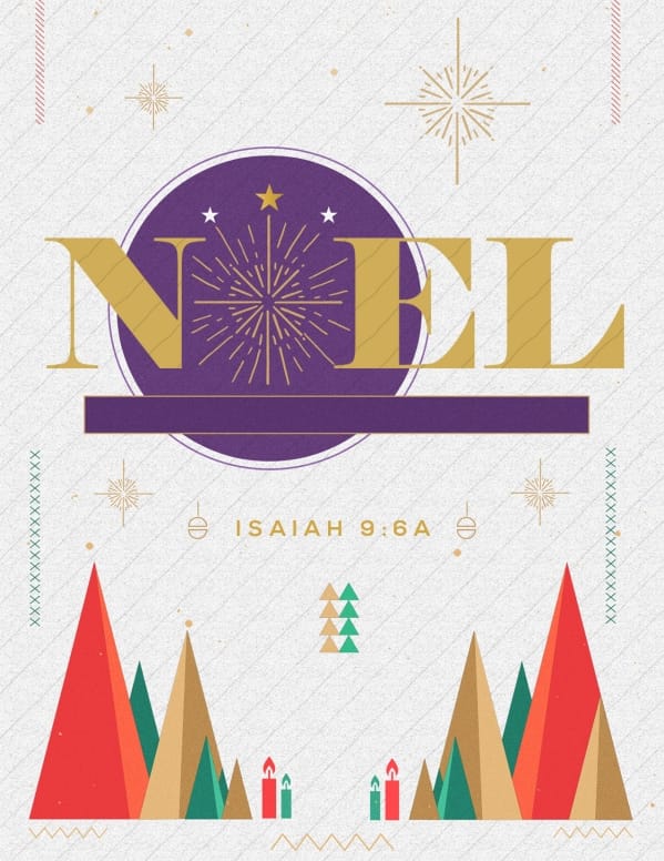 The First Noel Christmas Church Flyer