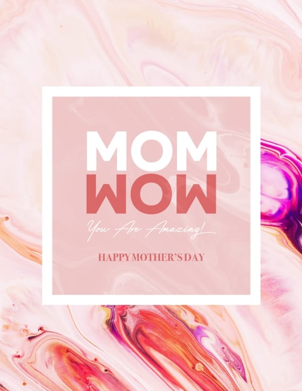 Mom Wow Mother's Day Service Flyer