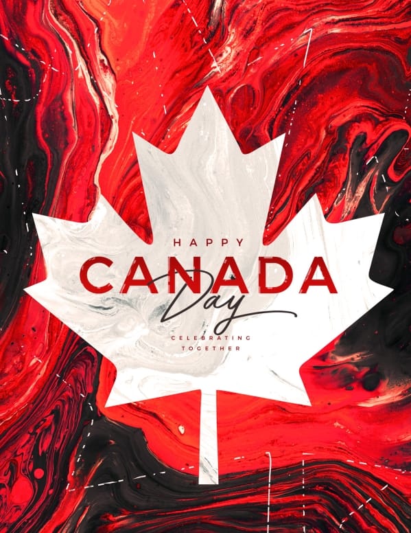 Canada Day Church Flyer Design