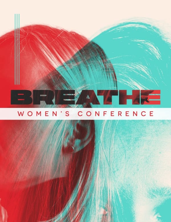 Breathe Women's Conference Church Flyer