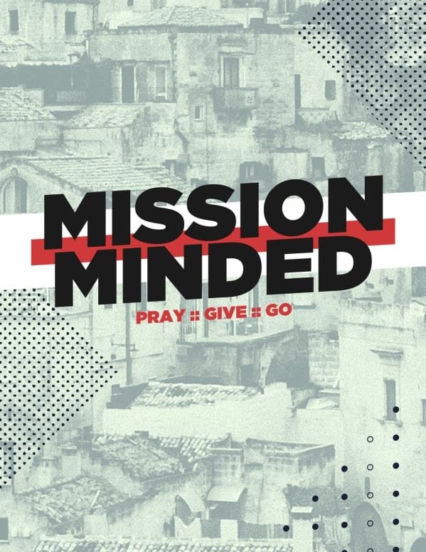 Mission Minded Church Flyer